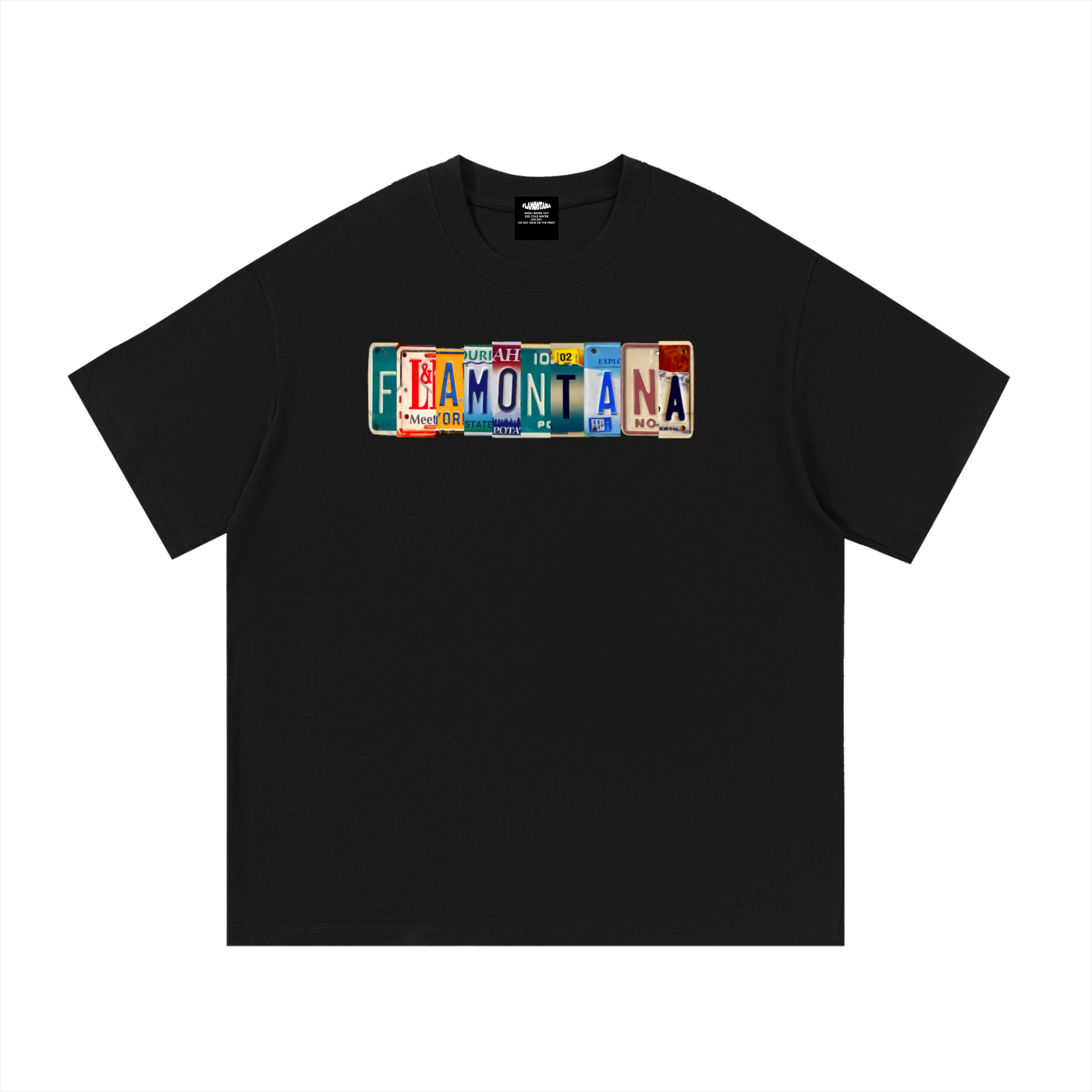Flamontana Car Plate Graphic Shirt