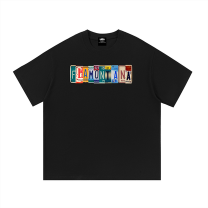 Flamontana Car Plate Graphic Shirt