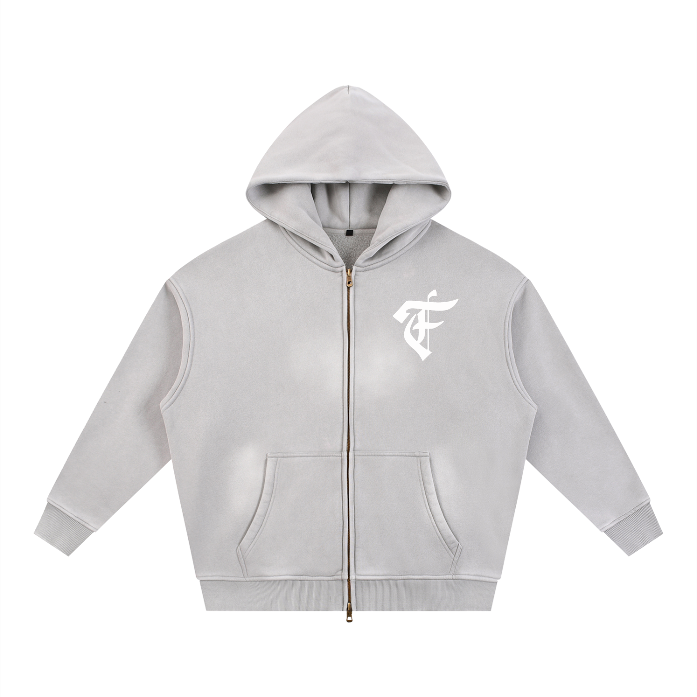 'F' Faded Boxy Hoodie