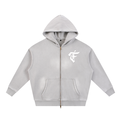 'F' Faded Boxy Hoodie