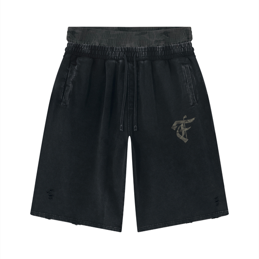 'F' Grey Camo Shorts