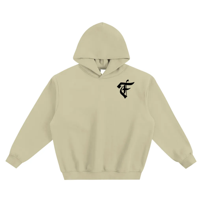 'F' Logo Boxy Hoodie