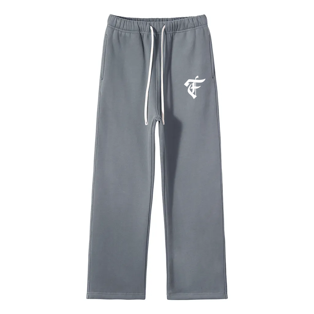 'F' Logo Uncuffed Joggers
