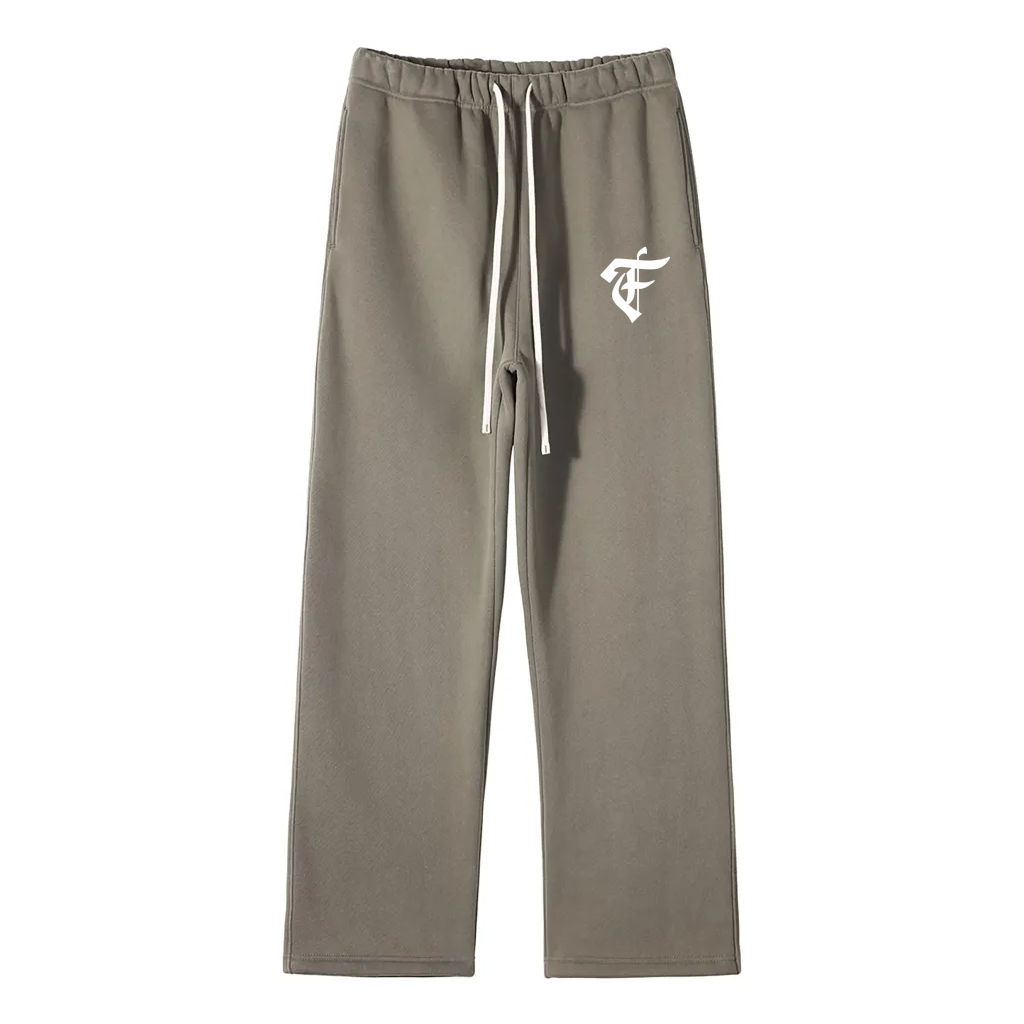 'F' Logo Uncuffed Joggers