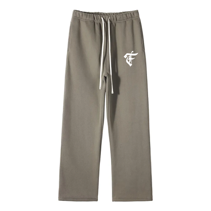 'F' Logo Uncuffed Joggers