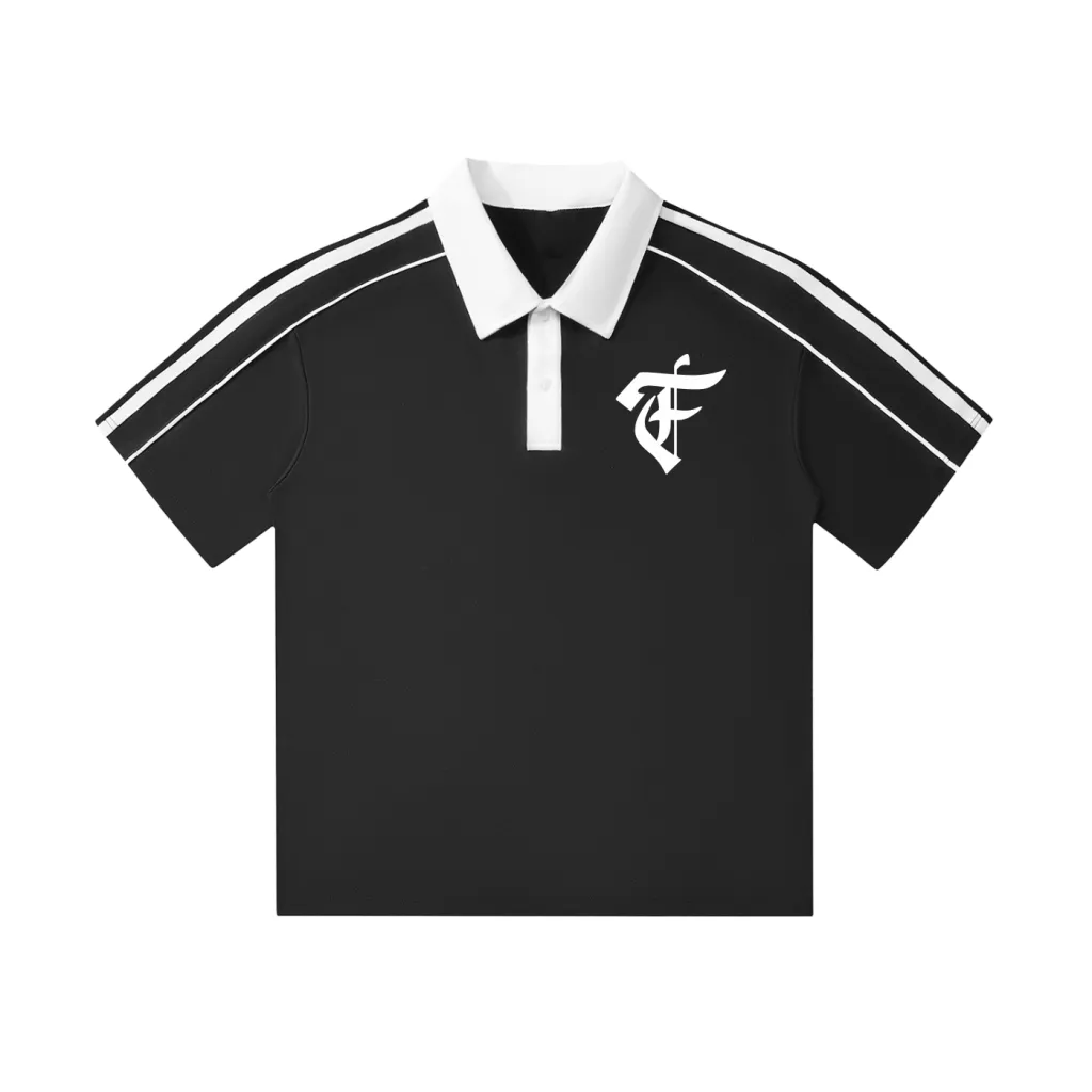 'F' Logo Contrast Polo Shirt