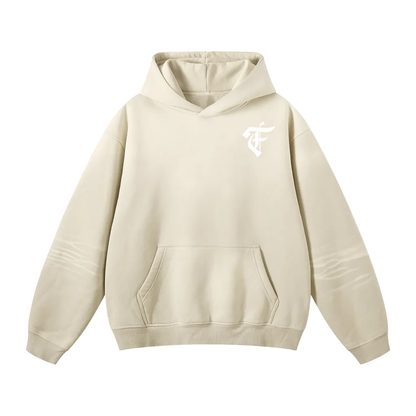 'F' Logo Tan Hoodie