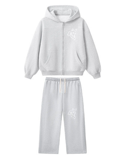 Meltin F Contrast Stitch Set - Light Grey