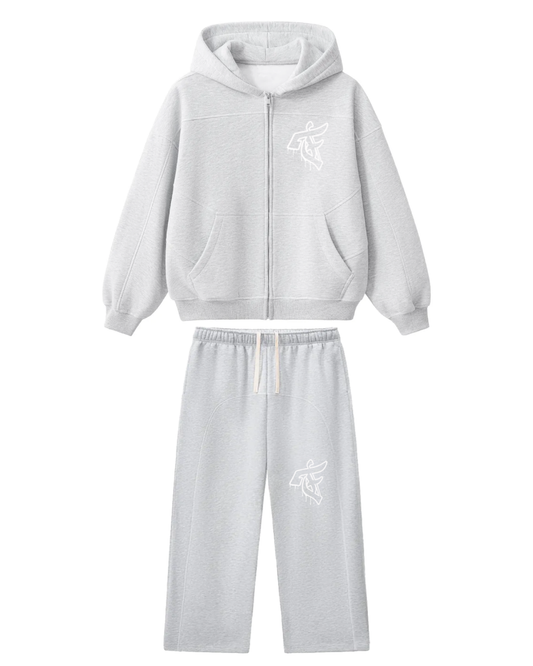 Meltin F Contrast Stitch Set - Light Grey