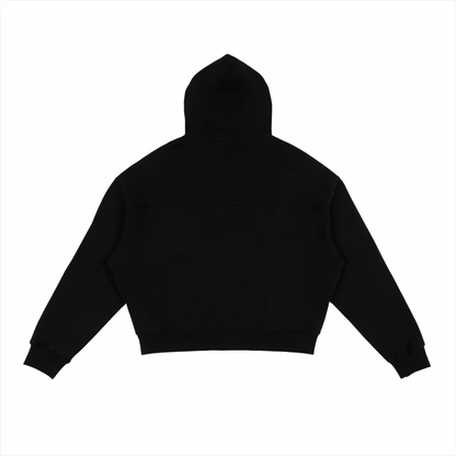 'F' Logo Boxy Zip-Up Hoodie