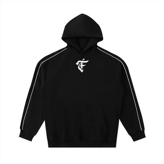 'F' Logo Pipe Lined Hoodie
