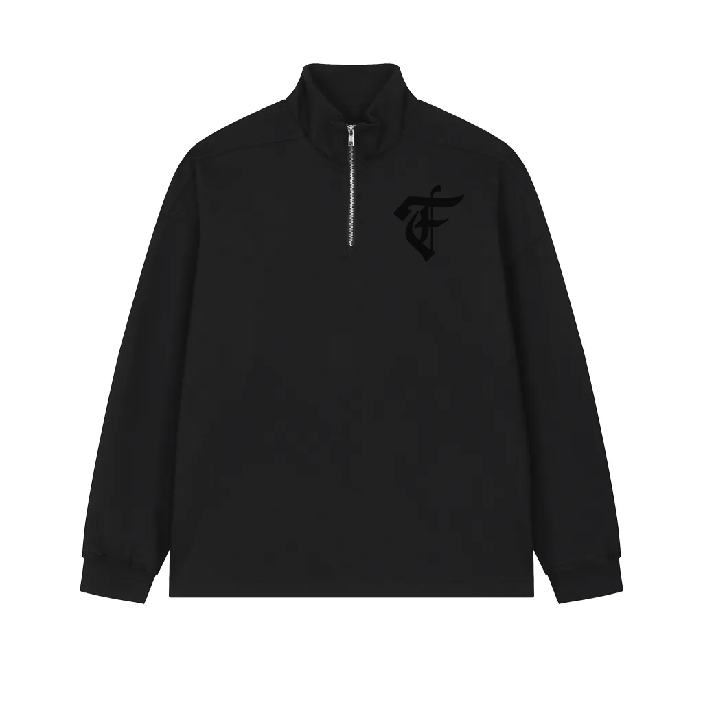 'F' Half Zip Top