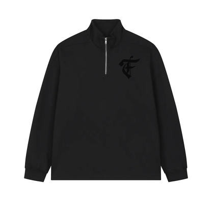 'F' Half Zip Top