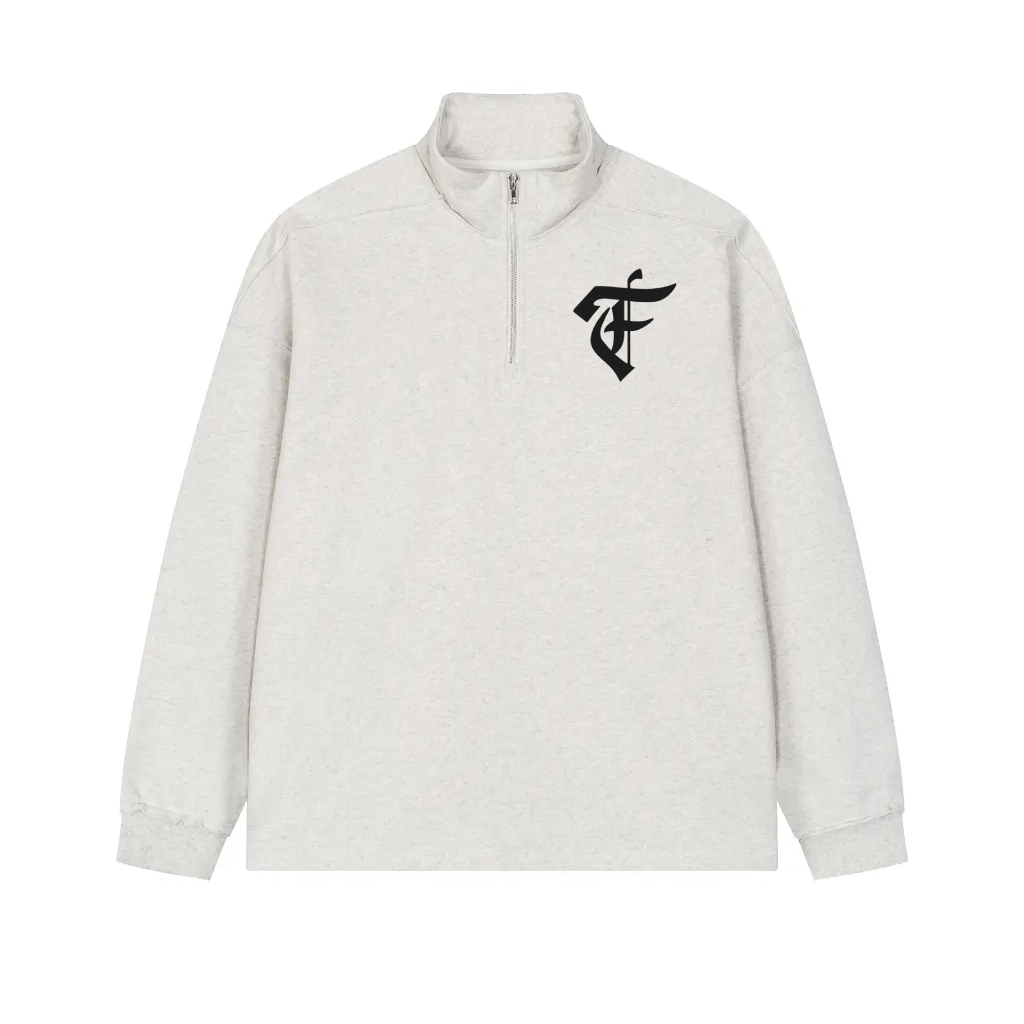 'F' Half Zip Top