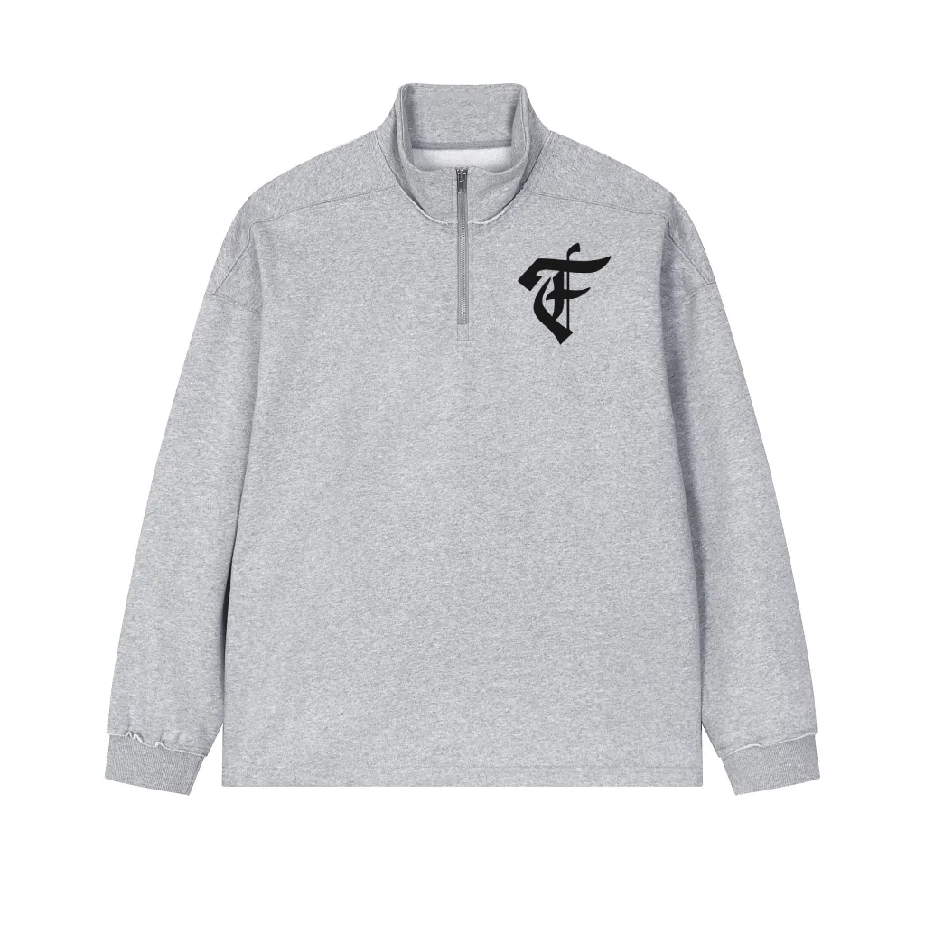 'F' Half Zip Top