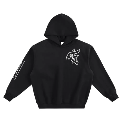 Melting 'F' Signature Sleeve Hoodie