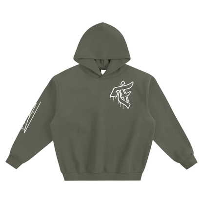 Melting 'F' Signature Sleeve Hoodie