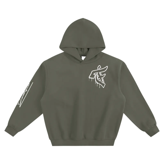 Melting 'F' Signature Sleeve Hoodie