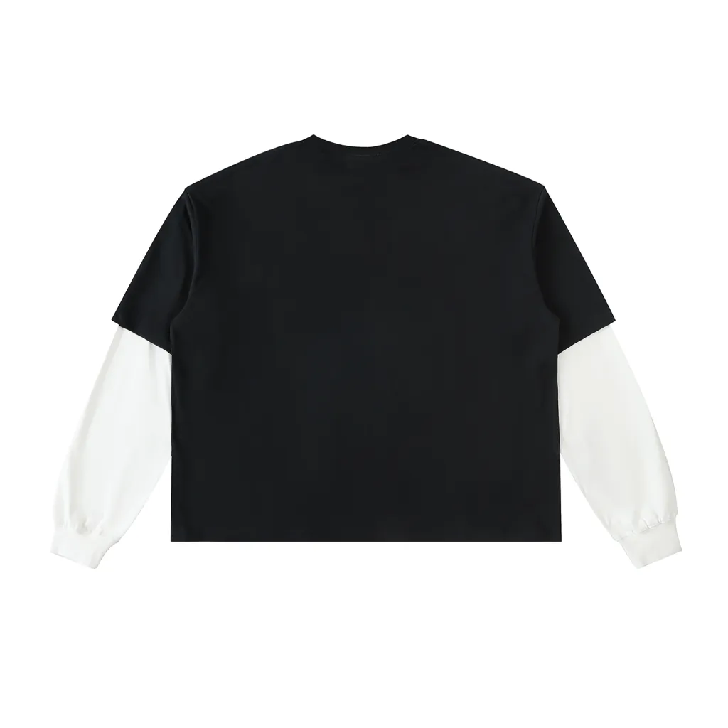 Flamontana 'Scrawl' Contrast Sleeve Shirt