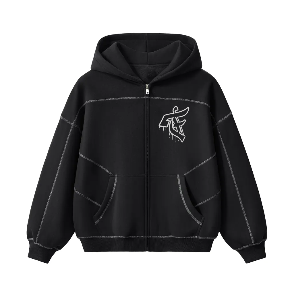 Meltin F Reverse Stitched Set - Noir