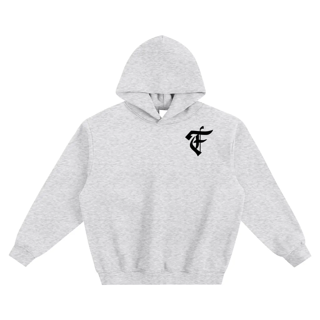 'F' Logo Boxy Hoodie