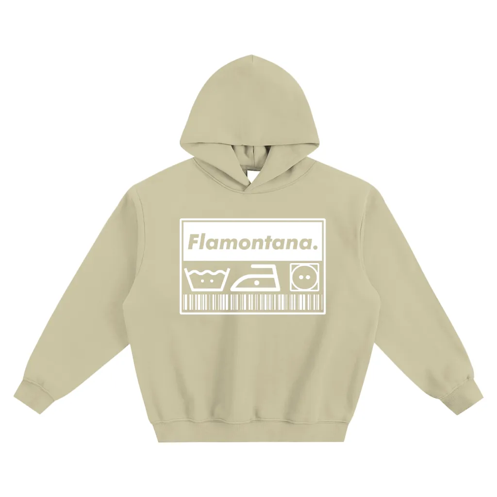 Flamontana Care Instructions Boxy Hoodie