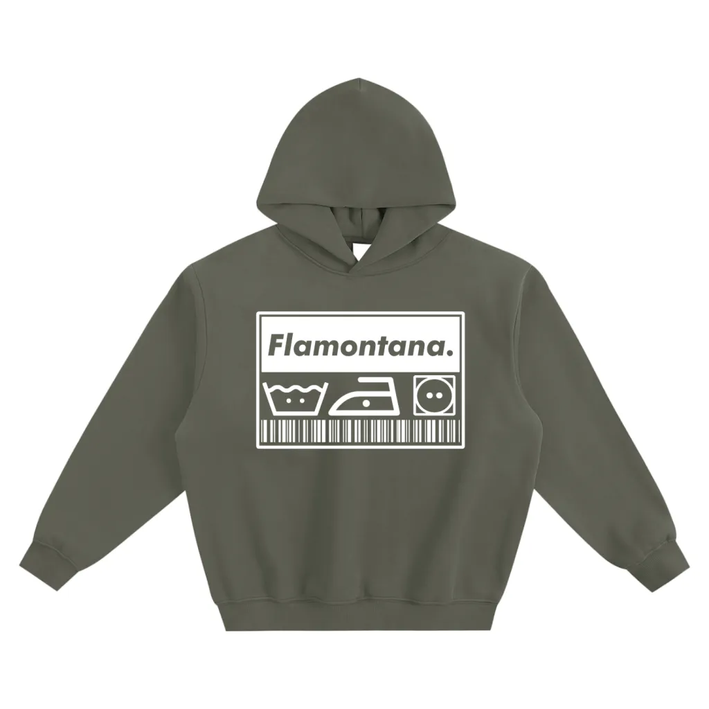 Flamontana Care Instructions Boxy Hoodie