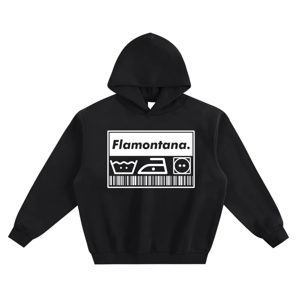 Flamontana Care Instructions Boxy Hoodie