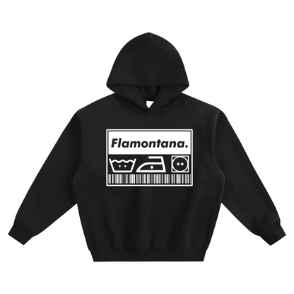 Flamontana Care Instructions Boxy Hoodie