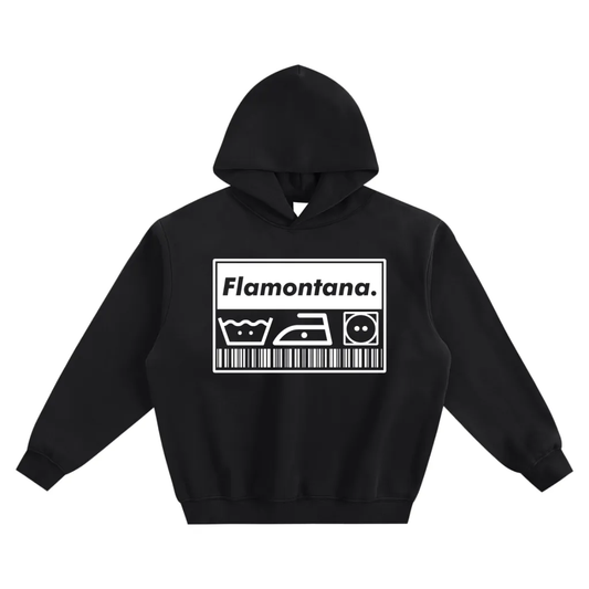 Flamontana Care Instructions Boxy Hoodie